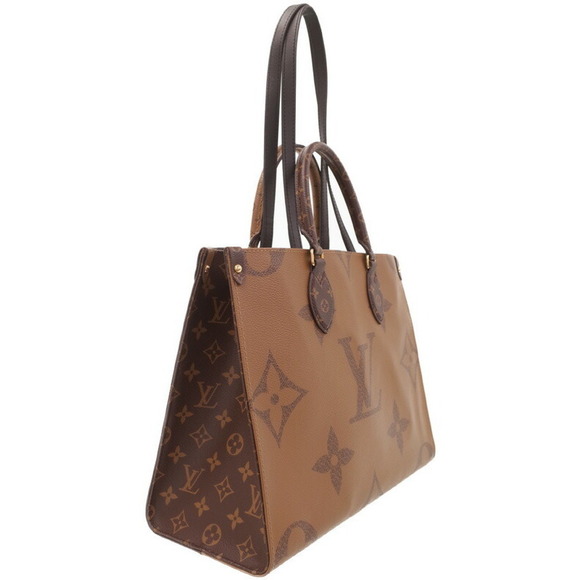 Louis Vuitton On the Go MM Monogram Giant 2Way Bag Brown - Picture 2 of 9